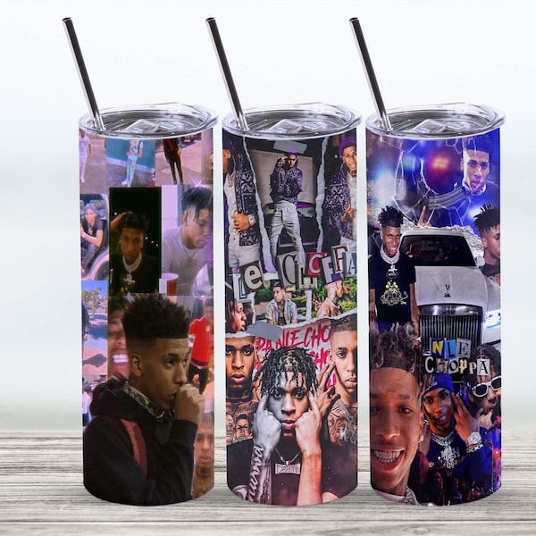 Nle Choppa Tumbler 20 oz Skinny | Stitch | Tumbler Sublimation Designs, Full Tumbler Wrap, Digital Downloads| Png