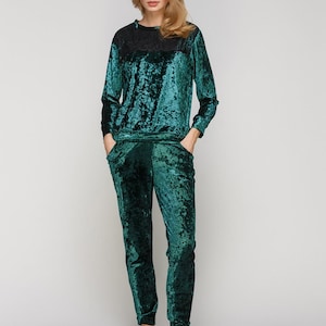 Emerald Jogger Set Etsy