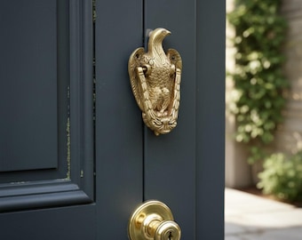 Battente Per Porta In Ghisa A Forma Di Aquila – 18,5 Cm – Decorativo E Robusto Per Un Ingresso Di Classe