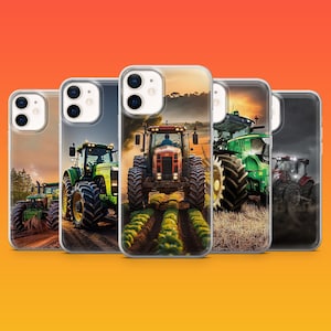 Coque agricole pour tracteur et iPhone 16, 15, 14, 13, 12, Google Pixel 9Pro XL, 8A, 7A, 6A, Samsung S24Ultra, S23, S22, A54