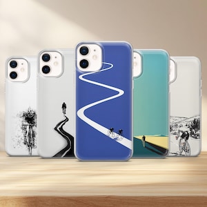 Cycling Bike Phone Case Bicycle Cover for iPhone 16 Pro, 15, 14, 13, 12, Samsung S25, S24 FE, S23, S22, A56, A16, Google Pixel 9, 8, 7