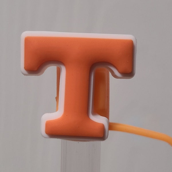 Tennessee Orange 10MM Strawtopper for Tumblers