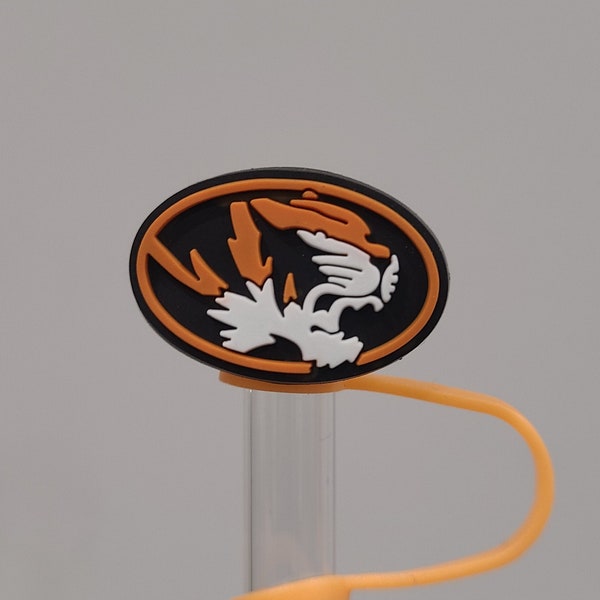 Miz Tigers 10MM Silicone Strawtopper for Tumblers