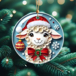 Paquete de imágenes prediseñadas de adornos navideños con animales hechos con filigrana, adornos 3D de sublimación, adornos navideños 3D png, uso comercial de animales hechos con filigrana