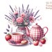 Tea Time Clipart Bundle, Watercolor Tea Party, Tea Illustration, Tea ...