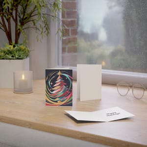 Cartes de vœux vibrantes et festives (1, 10, 30 et 50 pièces)