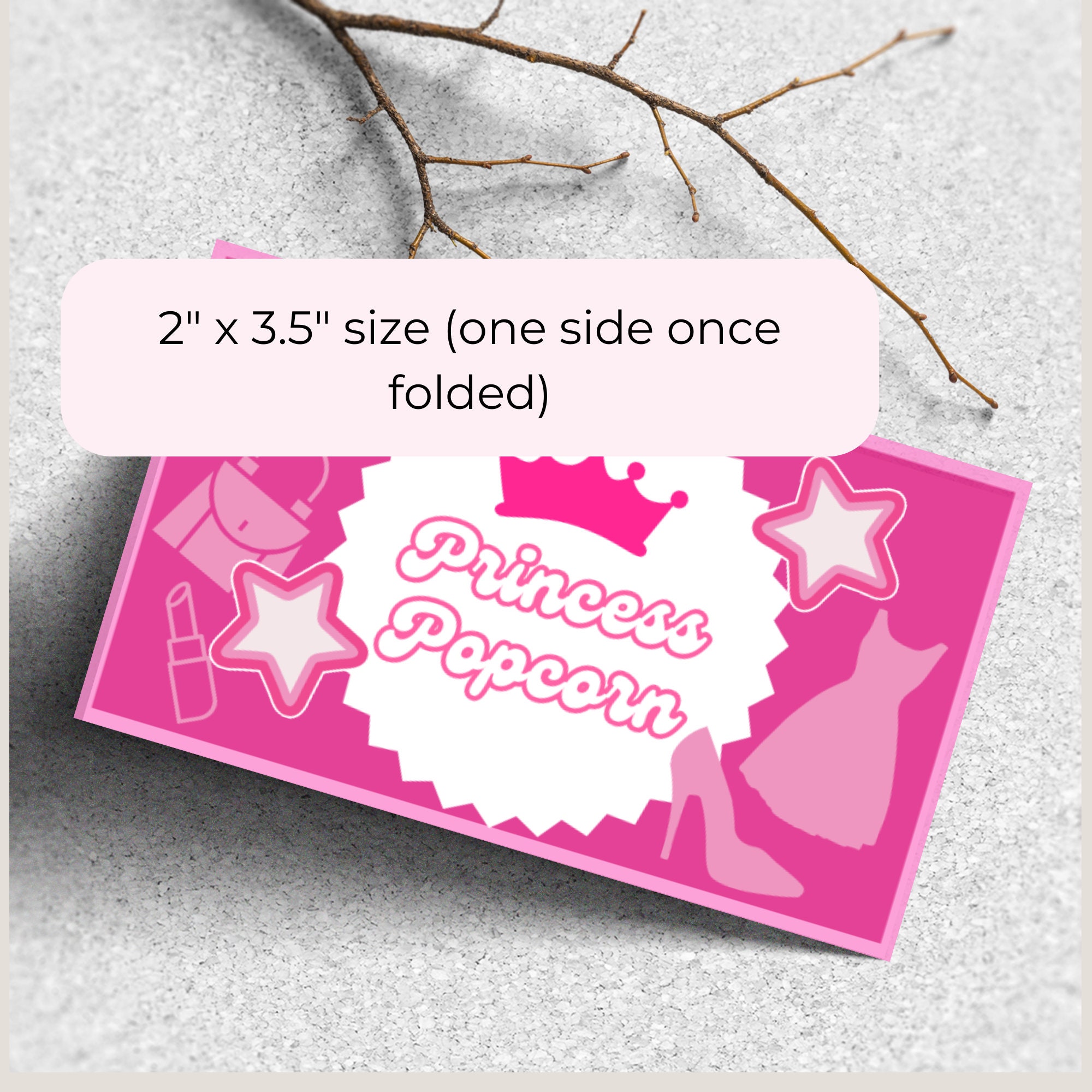 Pink Card Labels Pink Party Food Labels, Editable Pink Doll Food Cards, Hot Pink ...