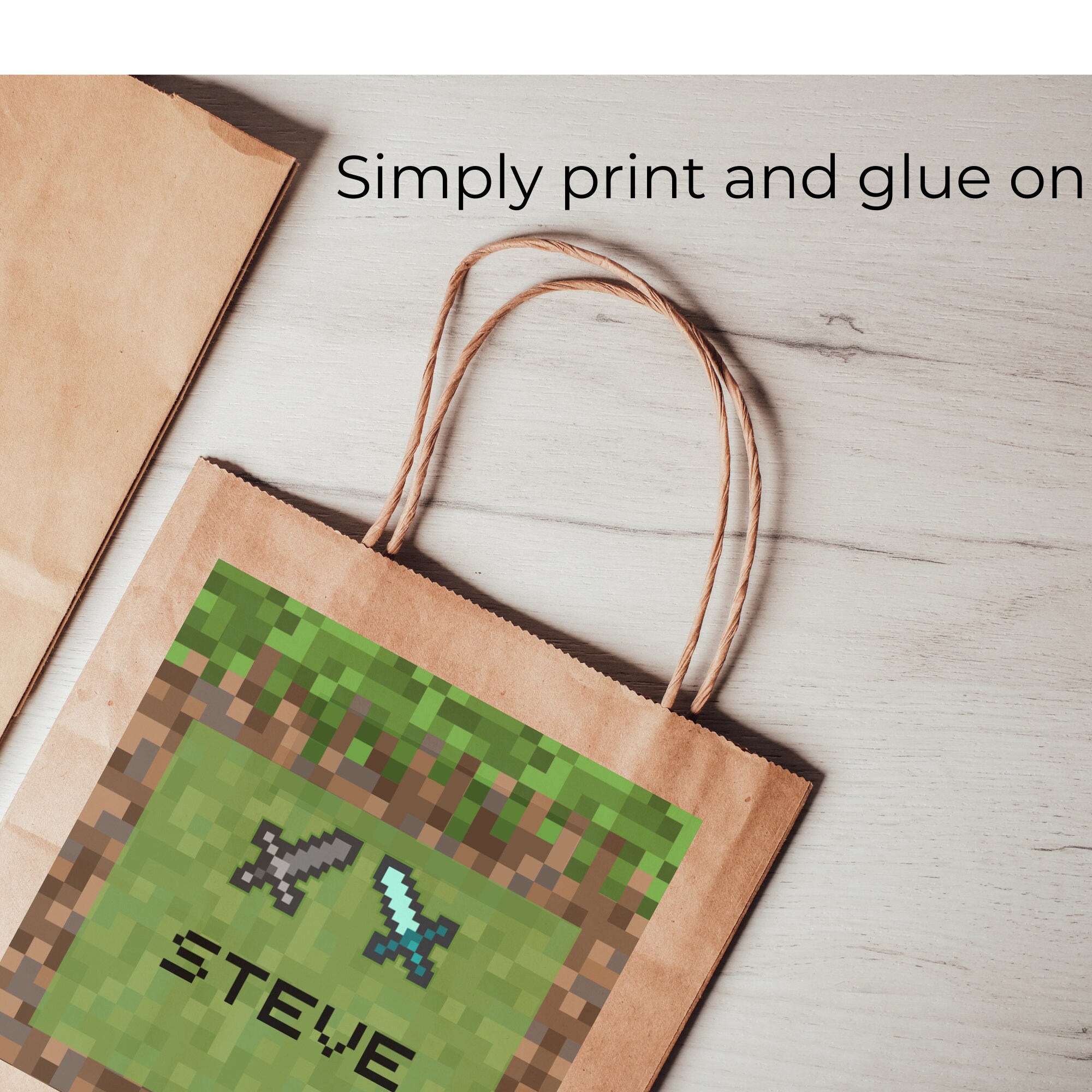 Editable Pixel Art Loot Labels