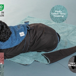 Alfombra impermeable para perros, alfombra enrollable, toalla, algodón