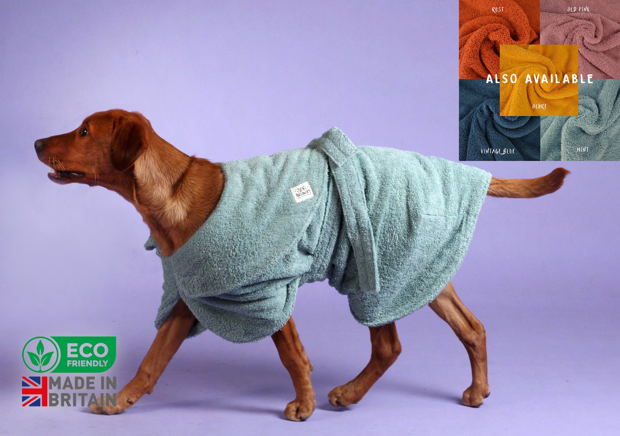 Personalised Dog Drying Coat UK