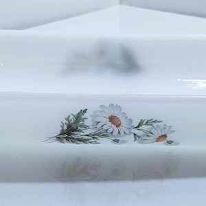 Arcopal vintage witte opaline schaal