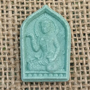 Nang Kwak Green Powder good fortune wealth money power talisman Thai Gifts Real Amulet Temple Sobsawan Lp Gee