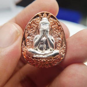 Phra Pidta Sompratana 2023 Wat Tham Singto Thong Thai  Buddha Amulet Lp Toh Wealth Protection Fulfillment Lucky Charm Copper