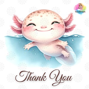 Akvarell Axolotl på semester Clipart, söt Axolotl Clipart, sommarsemester, semester Clipart, strand, Axolotl sublimering, kommersiellt bruk bild 10