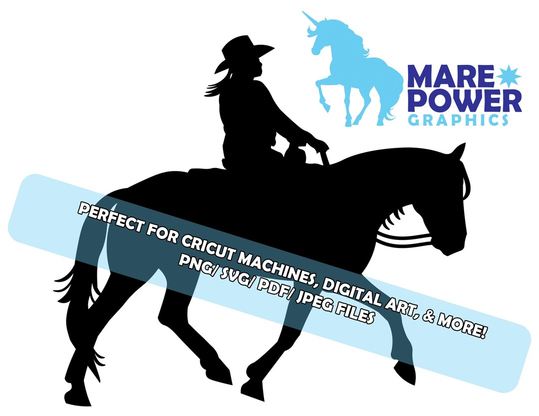 Ranch Riding Horse Silhouette Vector Clipart for Cricut/art/printing ...