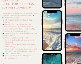 47 videos cristianos para Instagram: videos motivacionales: plantillas editables de Canva