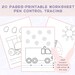 Printable Pen Control Tracing Worksheetstracing Preschool Homeschool ...