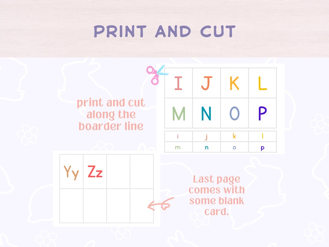 A-Z Flashcards ABC Flashcards Printable Digital Download - Etsy