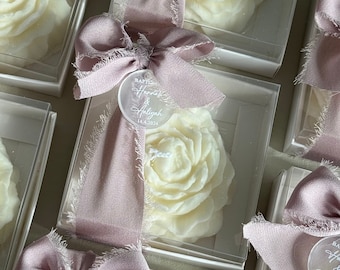 PEONY CANDLE | Wedding Favours | Bridal Shower | Bridal | Event | Gift Favours | Bonboneirre | Gift | Handmade | Soy Wax | Flower Candle