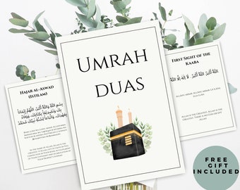 Umrah Dua Cards, Flashcards, Printable Umrah pdf, Umrah Guide, Digital Umrah Dua, Prayer Cards, Muslim Dua Cards, Omra Printable Duas, Islam