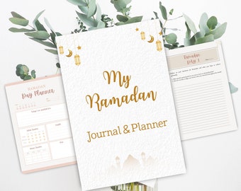 Ramadan Planner & prompt Journal.Printable Digital Muslim Journal. Ramadan Journal. Islamic, Muslim Planner , daily organiser.