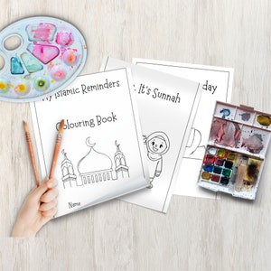 Printable Islamic Colouring Book, good deeds for kids,islamic coloring pages, Printable activities, Muslim kids, childrens activities