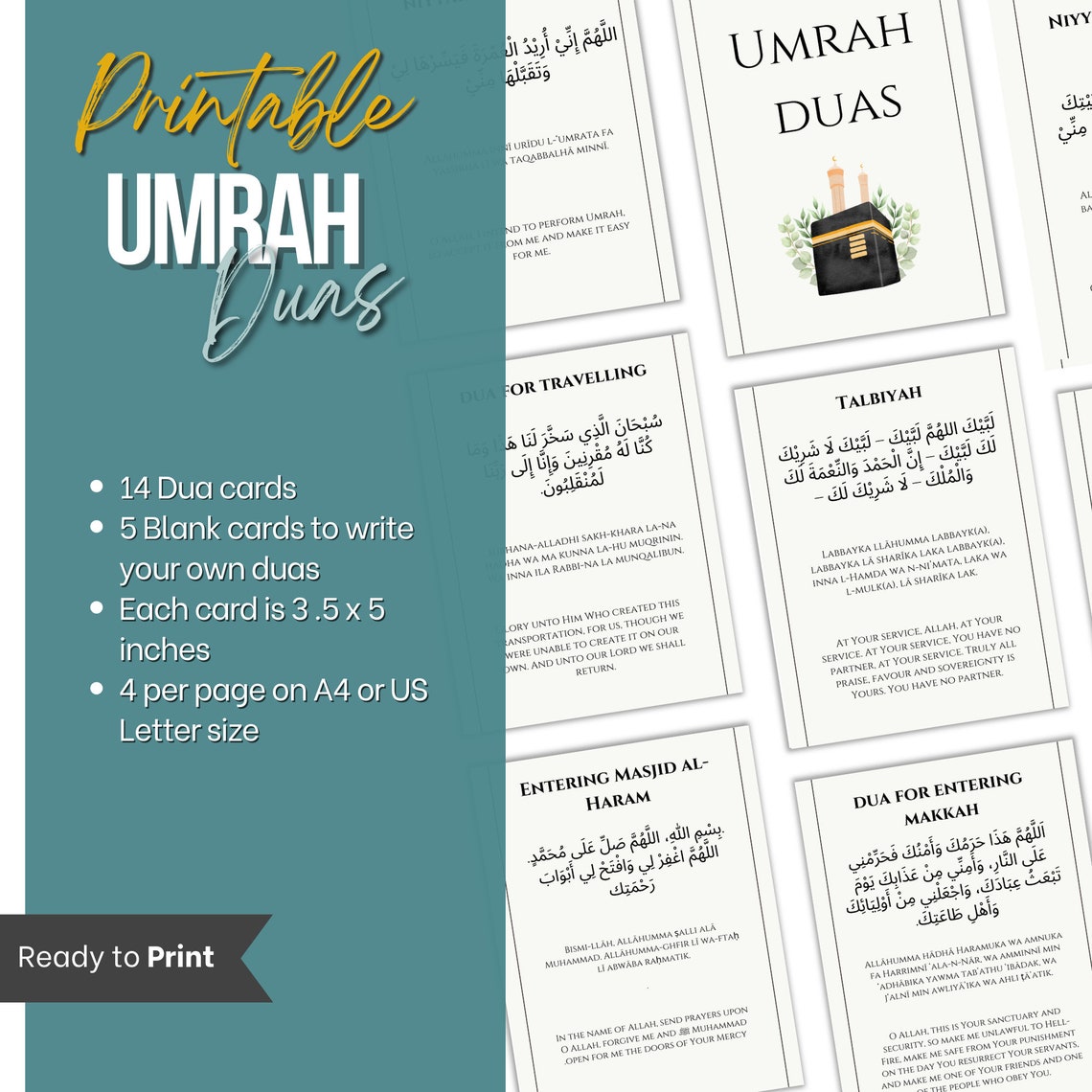 Umrah Dua Cards Flashcards Printable - Il 1140xN.5657764023 6sv7