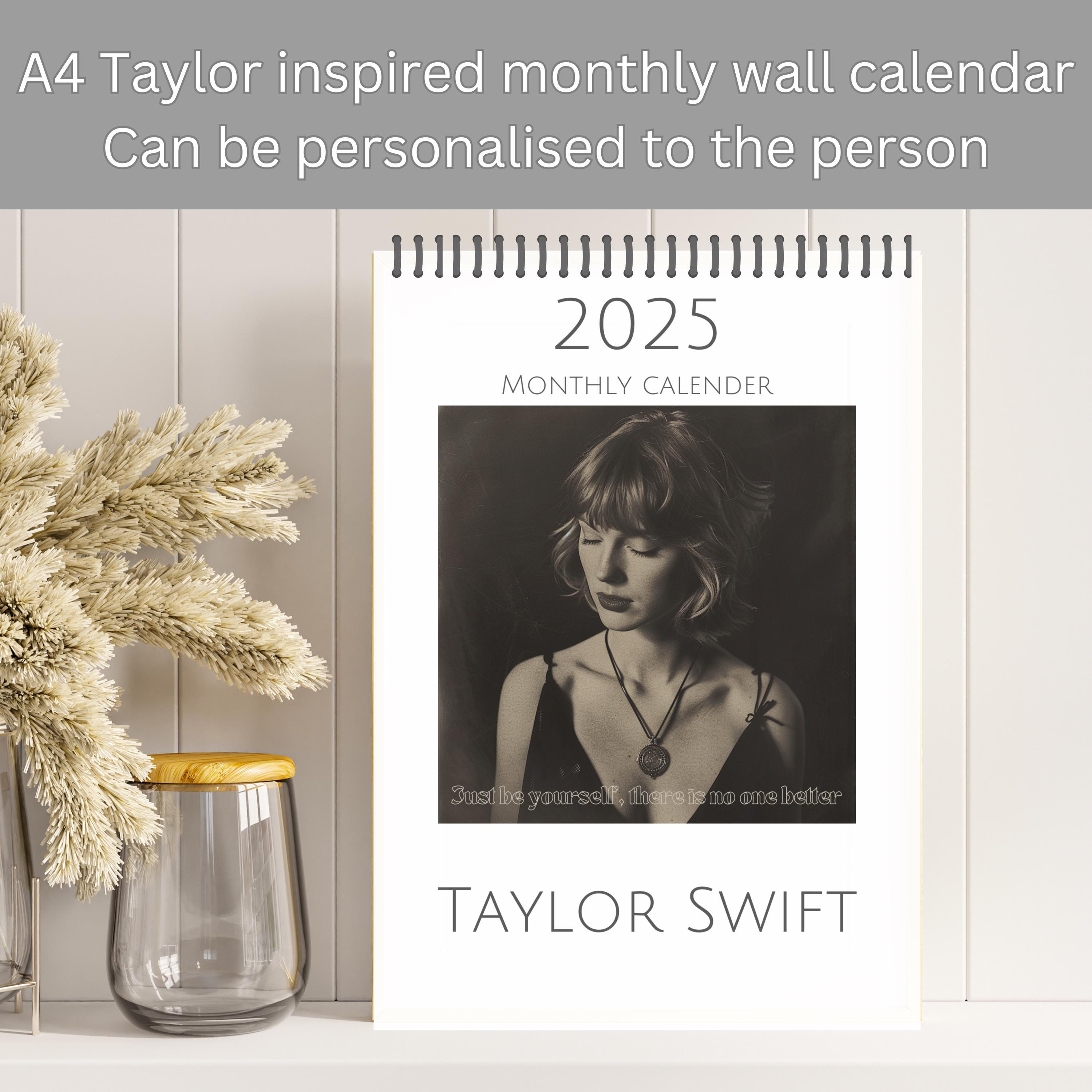 Taylor Swiftie Calendar 2025 - Etsy
