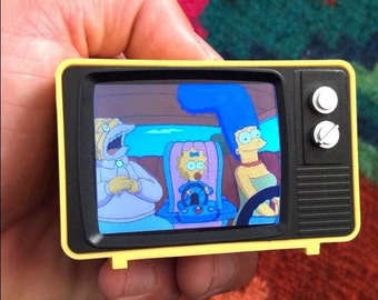 Mini TV Plays Custom Videos & Audio Retro Vintage Portable Television with 8GB Memory Unique Time Machine Perfect Gift Perfect For Anyone