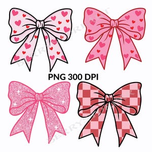Pink Valentine Coquette Bow PNG, Valentine Png, Valentines day Png, Coquette Bow PNG, valentine png designs, Coquette Valentine Png