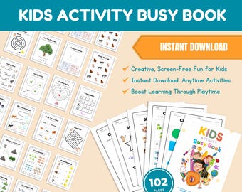 Engaging Learning Workbook for Kids | Homeschool Learning Aid | Fun Kids Activity Book | Interactive Kids Activity Booklet