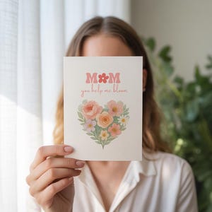 Tarjetas de felicitación florales para mamá, tarjetas inspiradoras para el Día de la Madre, cumpleaños, agradecimiento, paquete de 8 con sobres