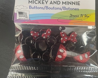 Glitter Minnie and Mickey Mouse/ Disney /Jesse James ~ Dress It Up