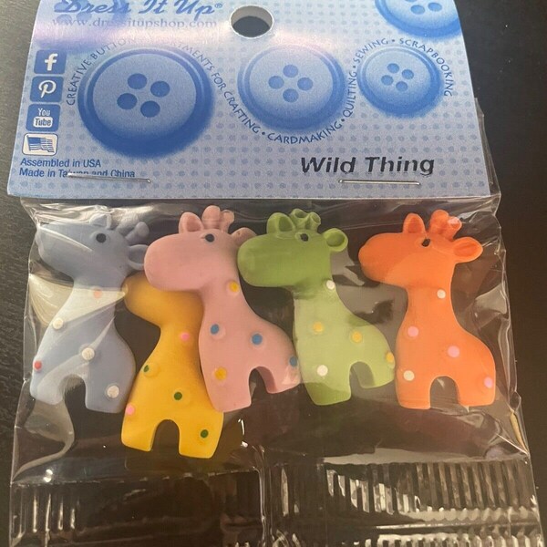 Wild Thing - Dress It Up Buttons Jesse James