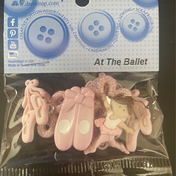At the Ballet - Dress It Up Buttons Jesse James