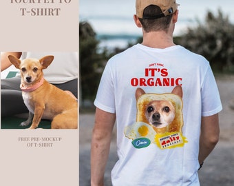 Pet Photo Shirt Custom Pet Face Tshirt for dog lover gift Personalized Pet T-shirt unique Custom Pet Photo cat mom T shirt for pet lover