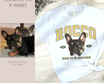Custom Dog T-shirt Pet Remembrance Shirt Custom Pet Photo Shirt Apparel