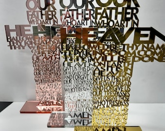 The Lords Prayer Cross (Gold/Silver/Rose Gold)