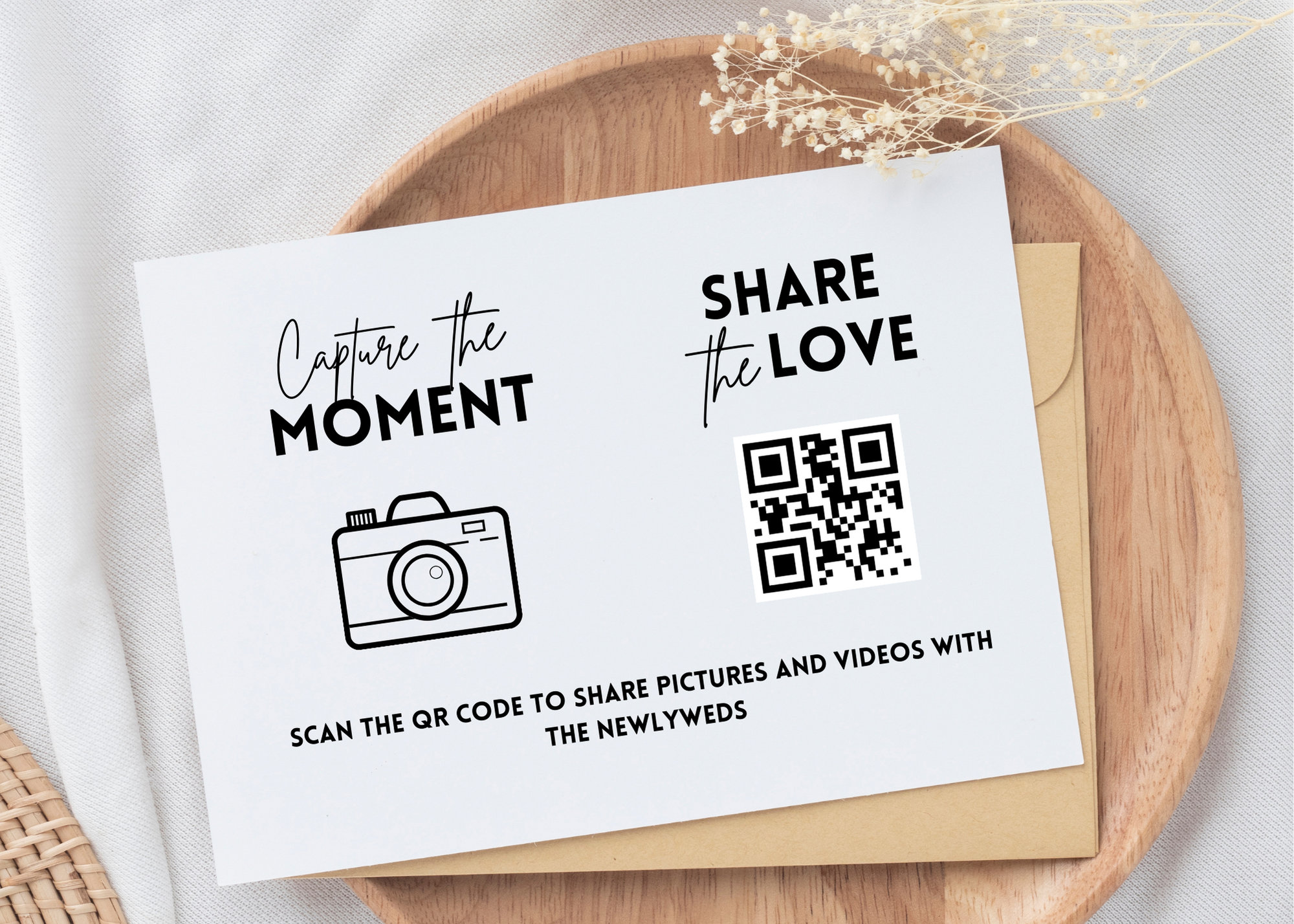 Capture the Moment, Share the Love QR Code Photo Sharing Printable ...