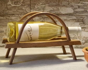 Wooden Wine Rack, Wine Display, Housewarming Gift, Stylish Wedding Gift, Natural Home Accessories, Kitchen&Living Room Decor,Wine Lover Gift