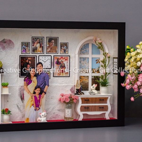 Customised Handmade Miniature Photo Frame  [Personalized Unique Creative Gift for Birthday,Valentine's day,Wedding,Farewell,Anniversary]
