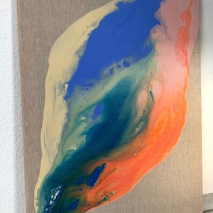 Dipinto acrilico su tela/arte astratta/pezzo unico/60 x 80 cm
