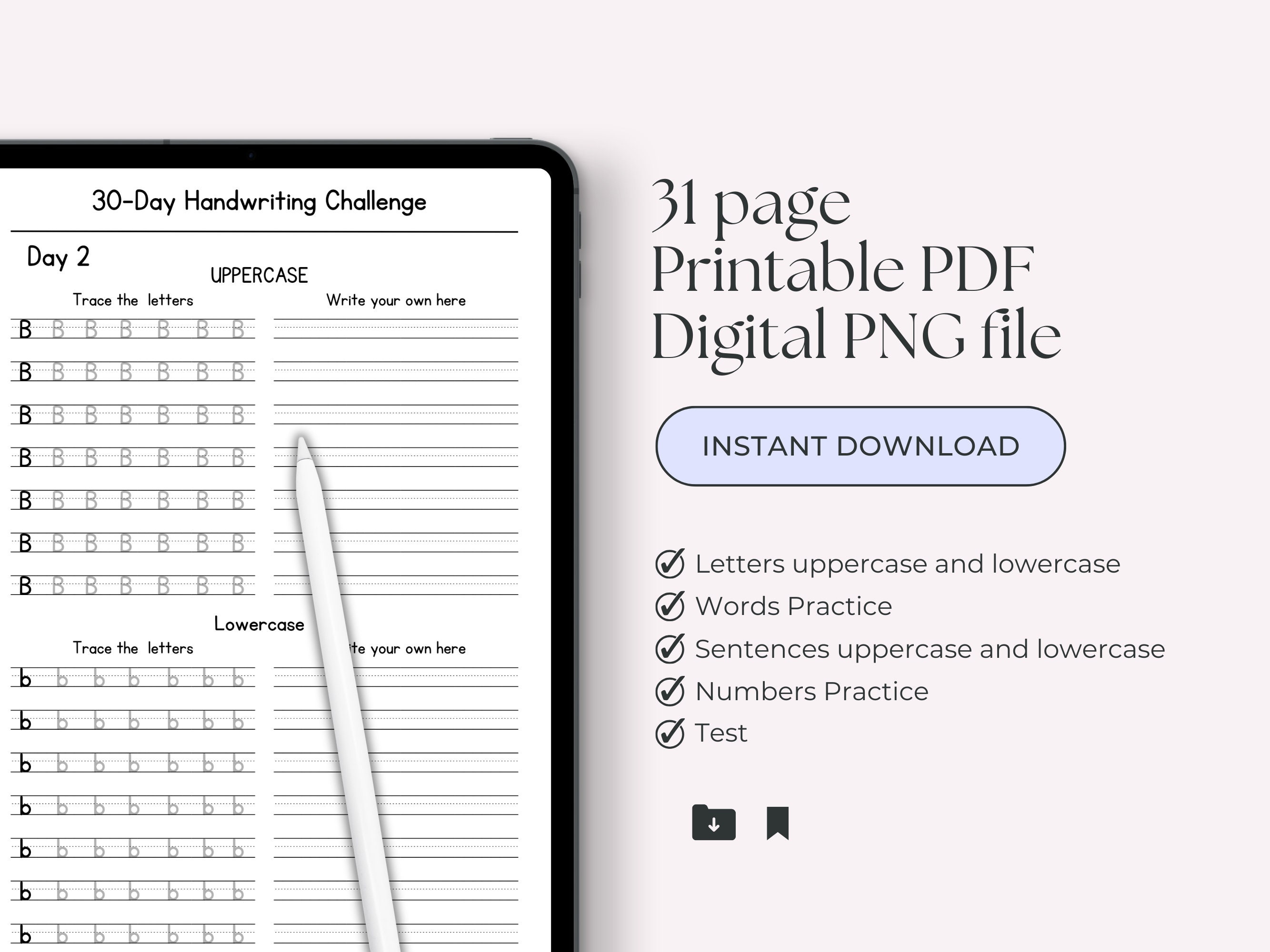 30 Day Handwriting Challenge Handwriting Practice Sheets For School 30 Day Handwriting Challenge Handwriting Practice Sheets For School