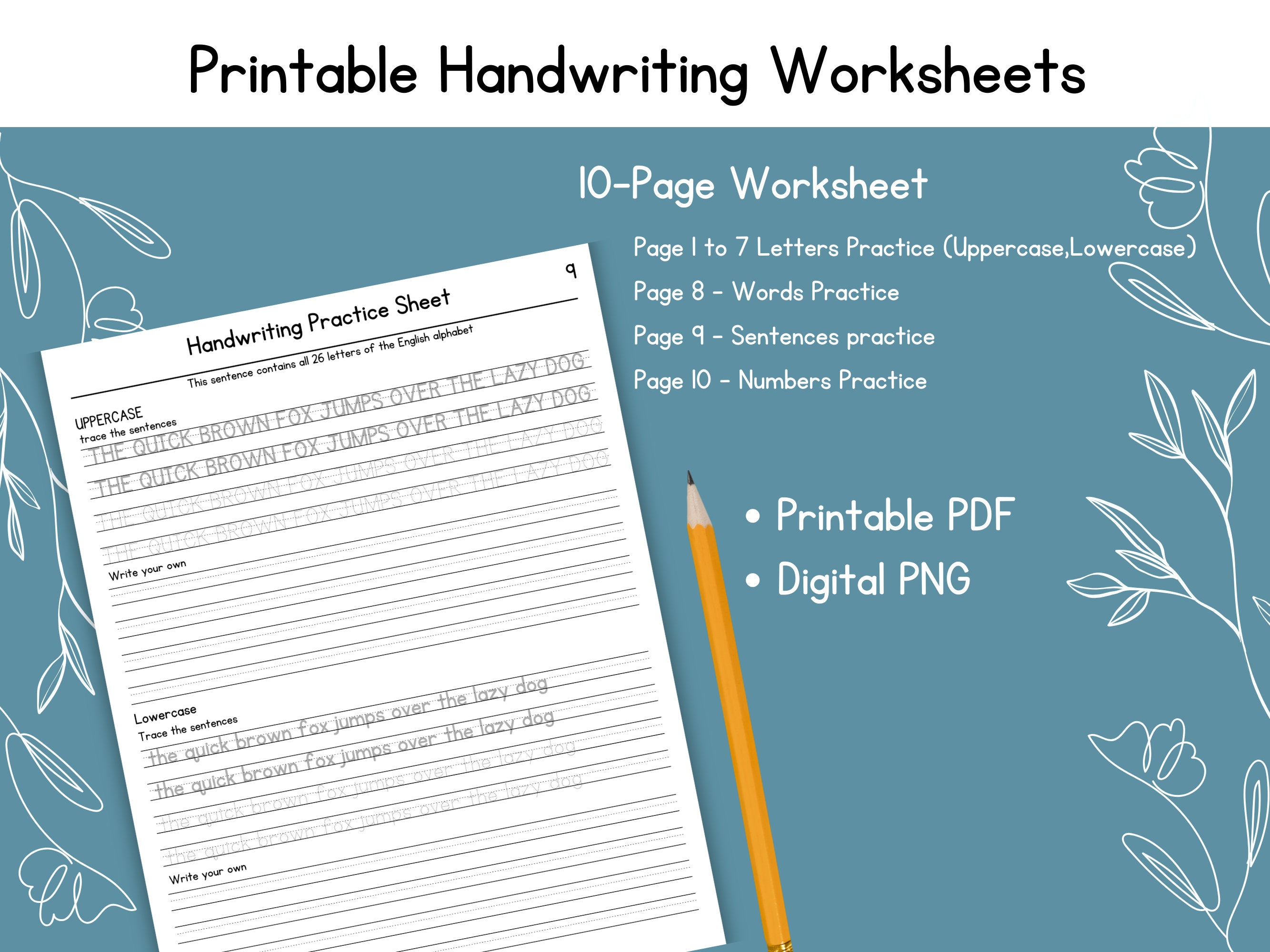 Printable Handwriting Worksheets Writing Sheets Handwriting for School ...