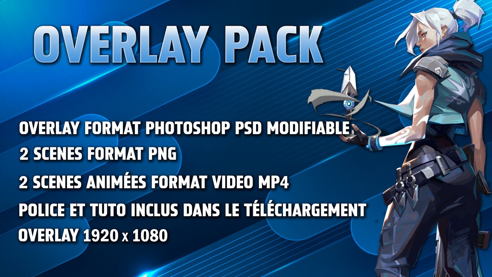 Overlay Pack Blue Valorant Overlay & Scenes - Etsy