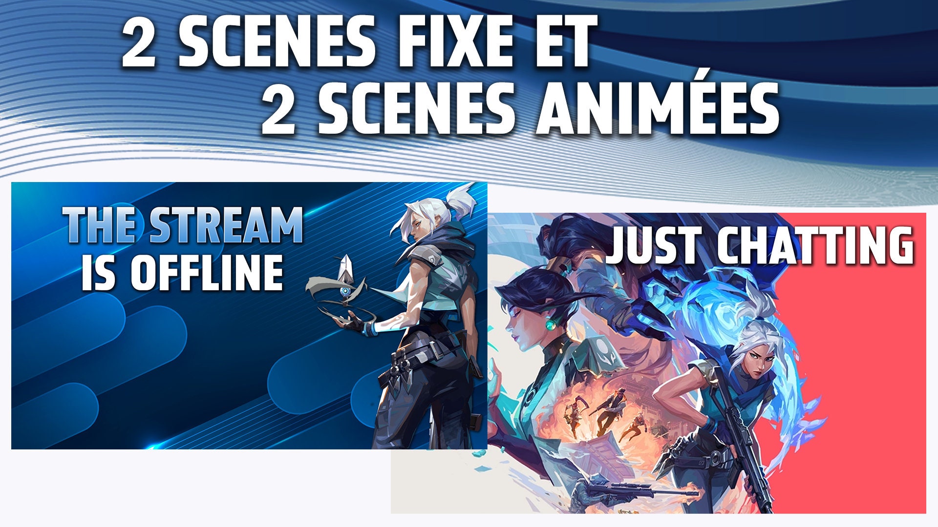 Overlay Pack Blue Valorant Overlay & Scenes - Etsy