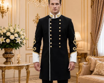 Civil War Frock Double Breasted Military Coat For Men Historical Reenactment Costume