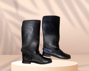 Botas de montar, Botas de cuero, Zapatos de montar hechos a mano, Botas de montar para hombre, Botas de espectáculo de equitación, Zapatos ecuestres, Regalo para él