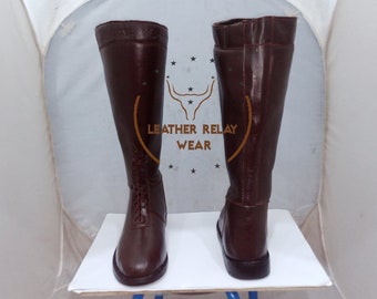 Handmade Men Riding Long Boots, Leather Riding boots, Knee High Shoes, Equestrian Boots For Men, Personalized Shoes