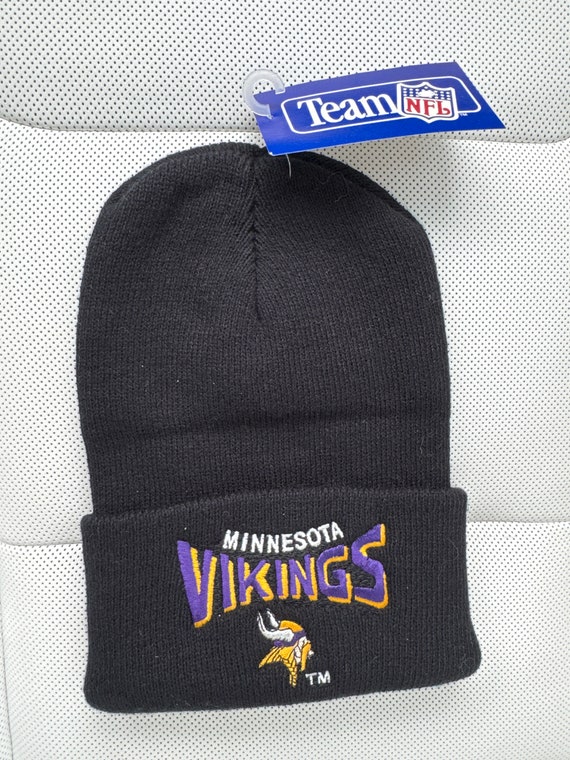 Minnesota Vikings Knit Beanie, Embroidered Sport B